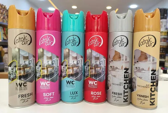 صف من معطرات Atak للمطبخ والحمام